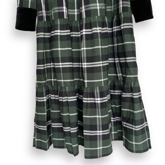 Elegant Green Plaid Dress - Picture 8 of 16